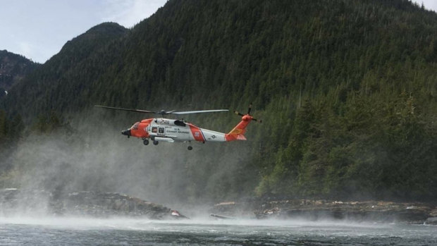 US Coast Guard crews respond to the tragedy. 