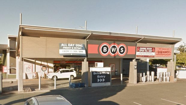BWS drive-thru in the Redland City suburb of Victoria Point.