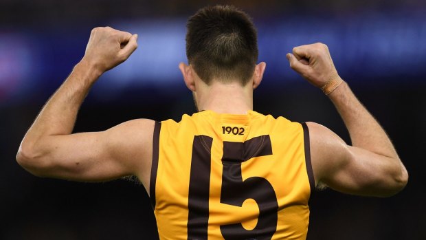 What would have been the farewell: Luke Hodge in his final game for Hawthorn.