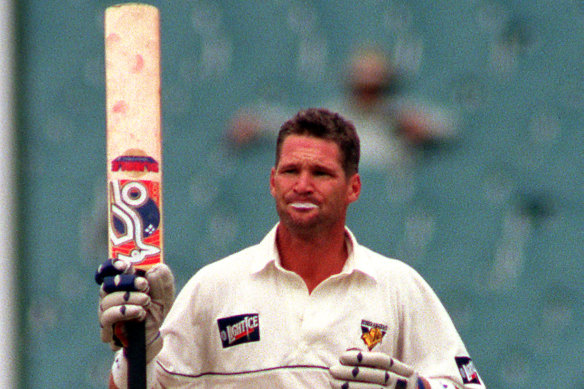 The late Dean Jones, pictured at the MCG in 1996, answered to "Legend".