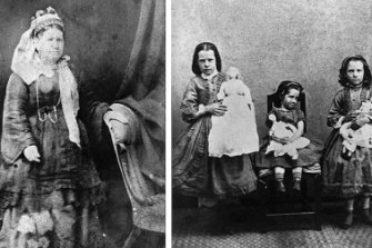 Matriarch Elizabeth Cairncross (nee Edmonstone) and three of the couple’s seven daughters.