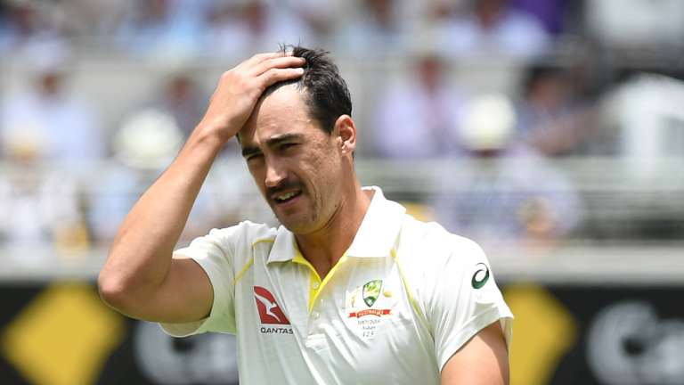 Concern: Strike bowler Mitchell Starc experienced hamstring tightness against Pakistan.