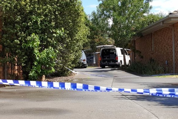 Police blocked off an Oakleigh East property after a man was shot inside.