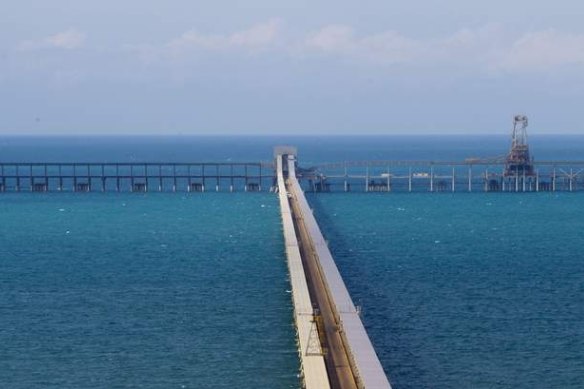 Abbot Point coal terminal.