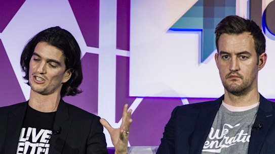 WeWork co-founders Adam Neumann and Miguel McKelvey.