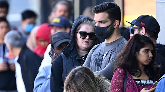 The number of people lining up at Centrelink offices around the country shocked government officials.