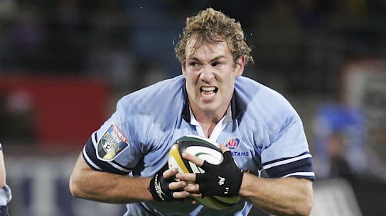 Rocky Elsom as a Waratahs player.