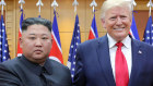 Kim Jong-un shakes hands with US President Donald Trump in June 2019. 