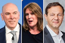 High earners: CEOs Alex Harvey, Anastasia Clarke and Nick Vrondas.