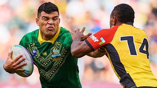 David Fifita represented Australia in the World Nines tournament last month.