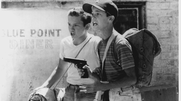 Change from horror: River Phoenix and Wil Wheaton in Stand By Me.
