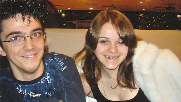 Courtney with brother Kris, in 2007.