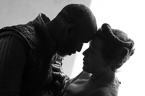 Denzel Washington and Frances McDormand in The Tragedy of Macbeth. “These guys are old. They couldn’t have an heir. They’ve got to get in there and start lopping off heads,” says Washington.