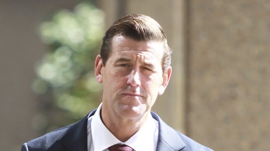 Ben Roberts-Smith arrives at court last month.