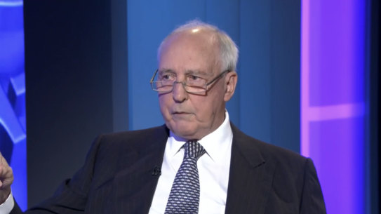 Paul Keating during his National Press Club appearance on November 10.