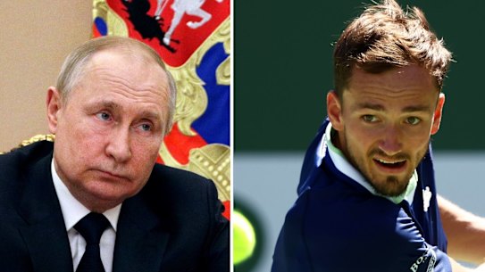 Putin and Medvedev composite