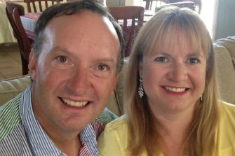 Walcha sheep grazier Mathew Dunbar with partner Natasha Beth Darcy, who is accused of murdering him.