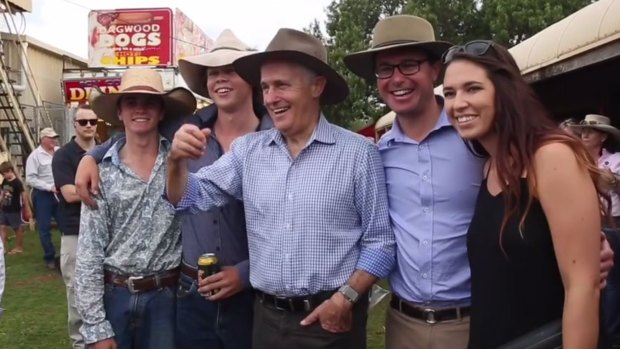 Malcolm Turnbull in his Akubra.