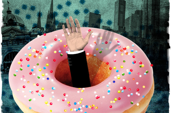 There are fears Melbourne could become a “donut city”.