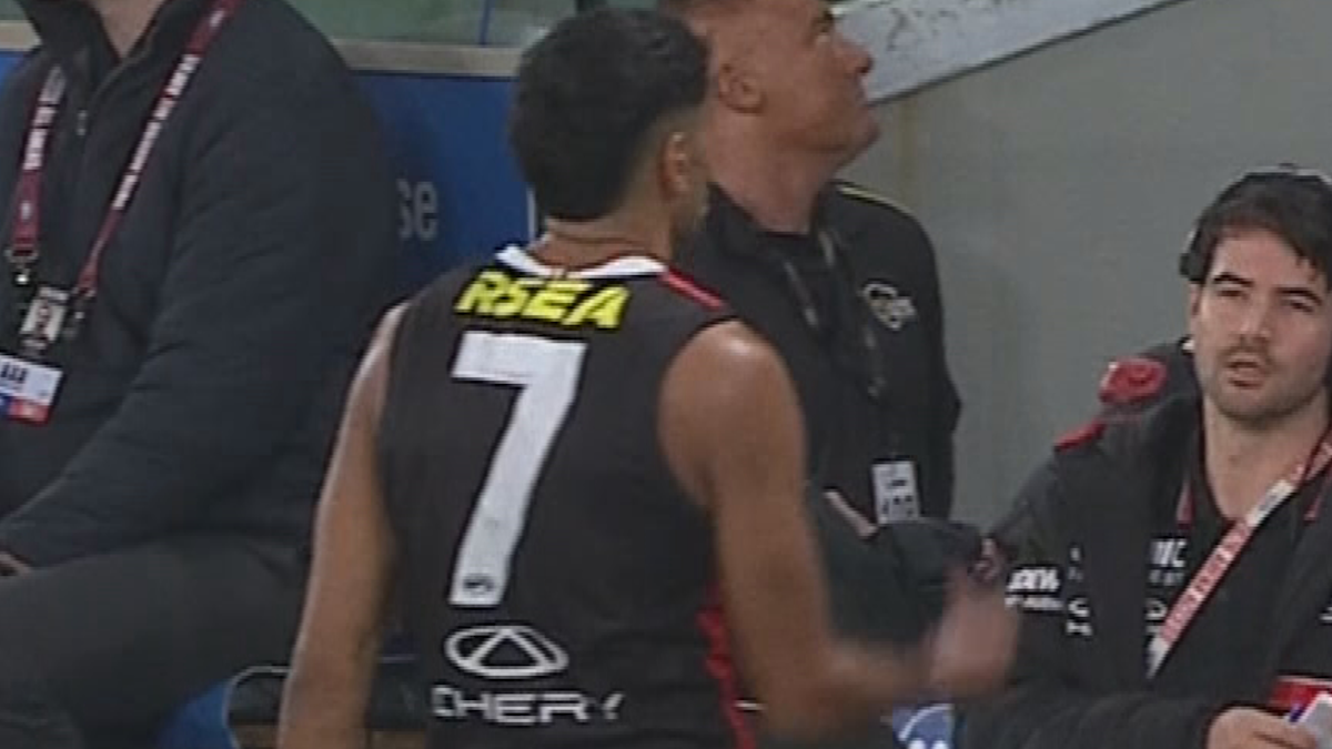 St Kilda star caught flipping bird towards heckling fans