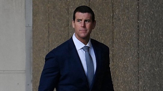 Ben Roberts-Smith outside the Federal Court in Sydney in 2022.