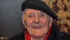  
Photo of the late John Olsen at the National Art School, his alma mater, at the 2021 opening of Goya’s Dog, Olsen’s last exhibition. 

