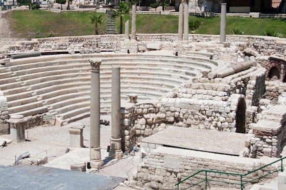 The Roman Amphitheatre located in the Kom El Dikka district in downtown Alexandria, Egypt. 