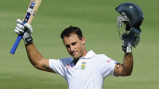 Wanting answers: Faf du Plessis.
