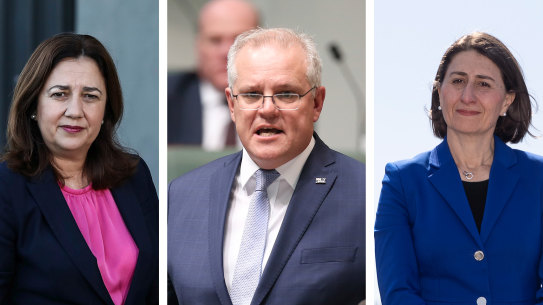 Prime Minster Scott Morrison will push state and territory leaders, including premiers Annastacia Palaszczuk and Gladys Berejiklian to fix border restrictions.