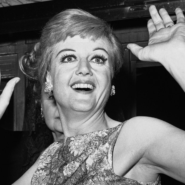 Angela Lansbury at a party after the opening Mame in New York in 1966.