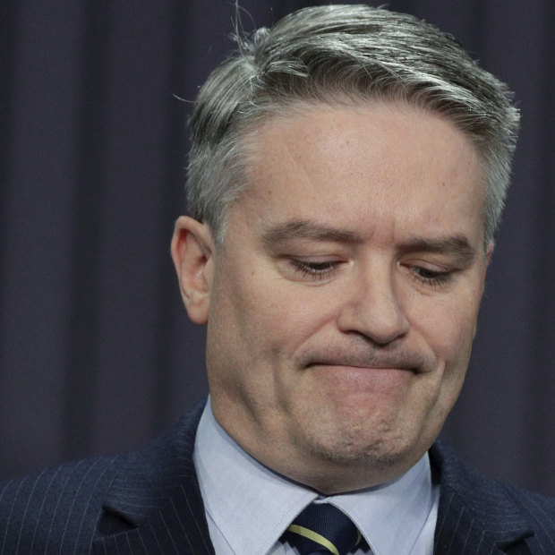 Finance Minister Mathias Cormann announces the government would shelve a planned vote on the government's company tax cuts. 