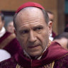 Ralph Fiennes as Cardinal Thomas Lawrence in Conclave.