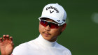 Min Woo Lee on a warm-up round ahead of his start in the US Masters in Atlanta, Georgia. 