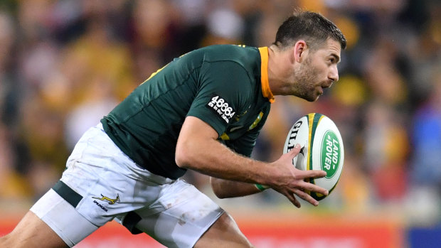 Departed: South Africa's Willie le Roux won't be lining up against the Wallabies.