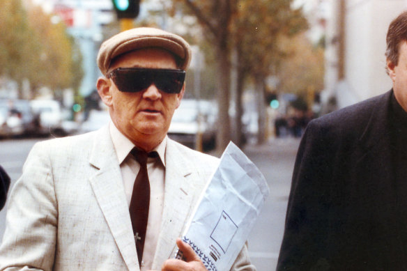 Gerald Ridsdale outside court in Warrnambool in 1993.