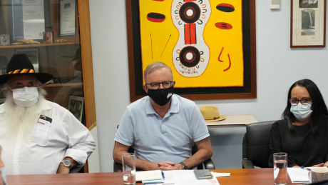 Anthony Albanese raced to visit Alice Springs on Tuesday, tacit acknowledgement that Peter Dutton had effectively tied the growing violence to questions about the Voice referendum. 