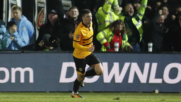Amond's goal gave Newport a glimmer of hope.