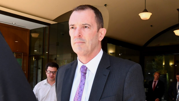 Joel Murchie outside court in November 2019.