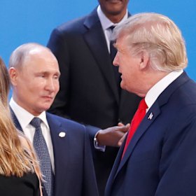 Putin and Trump in Buenos Aires in February.