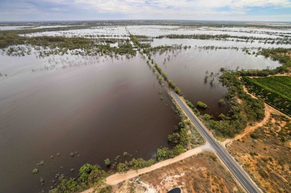 The Murray River is flooding in South Australia.