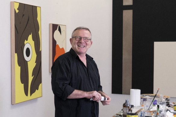 Brent Harris in his Collingwod studio.