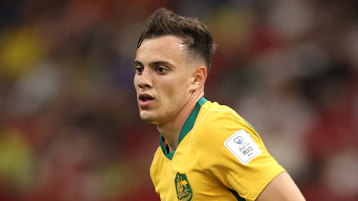 Paul Okon-Engstler in action for Australia