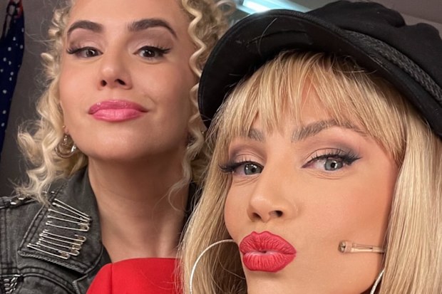 Michelle Braiser with Pretty Woman The Musical co-star Samantha Jade