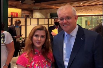 Jaylin Mao was pictured with Scott Morrison earlier this year.