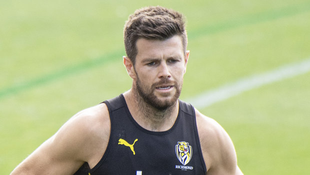 Trent Cotchin kicked two goals in the final quarter.