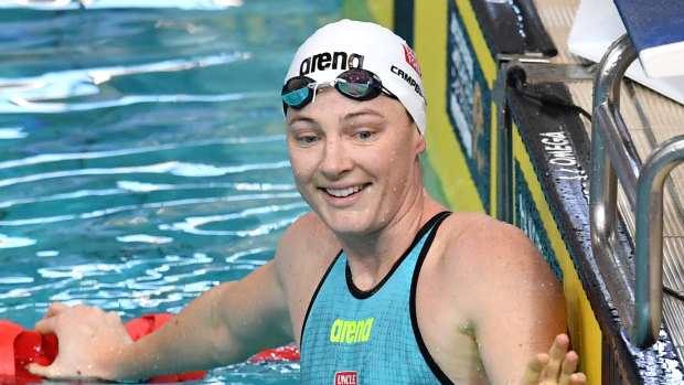 Relaxed: Cate Campbell was pleased to get her campaign underway.