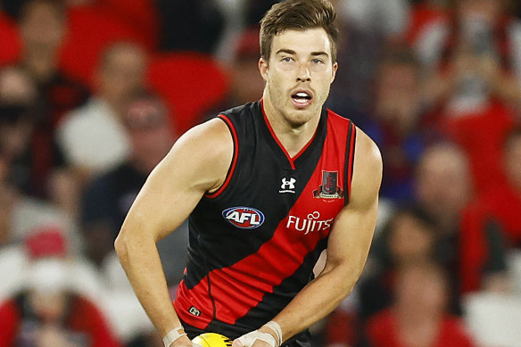 Essendon’s midfield is missing stars such as Zach Merrett.