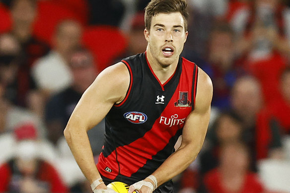 The under-pressure Bombers midfield will have to perform without Zach Merrett for potentially the next two months.