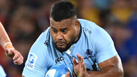 Waratahs prop Taniela Tupou.