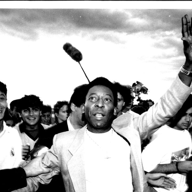 Pele in Australia in 1990.